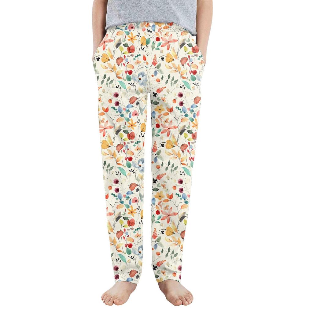 Kids' Casual Pants - Solid Color Sport Pants With Pockets