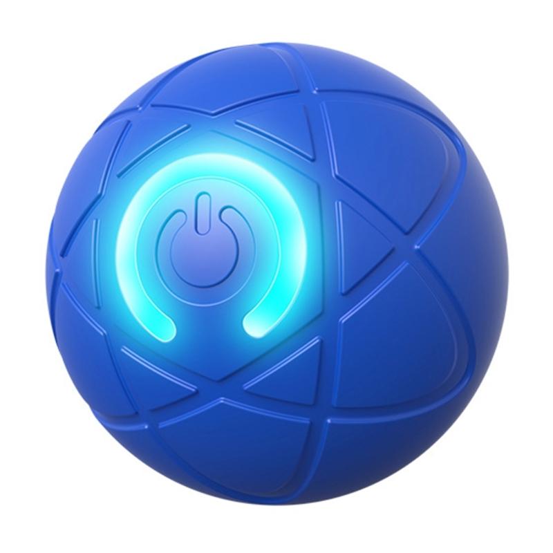Rechargeable Ball Toy Interactively Dog Ball Toy with Sound Maker and Teeth Cleaning For Dog Motion And Auto Playing