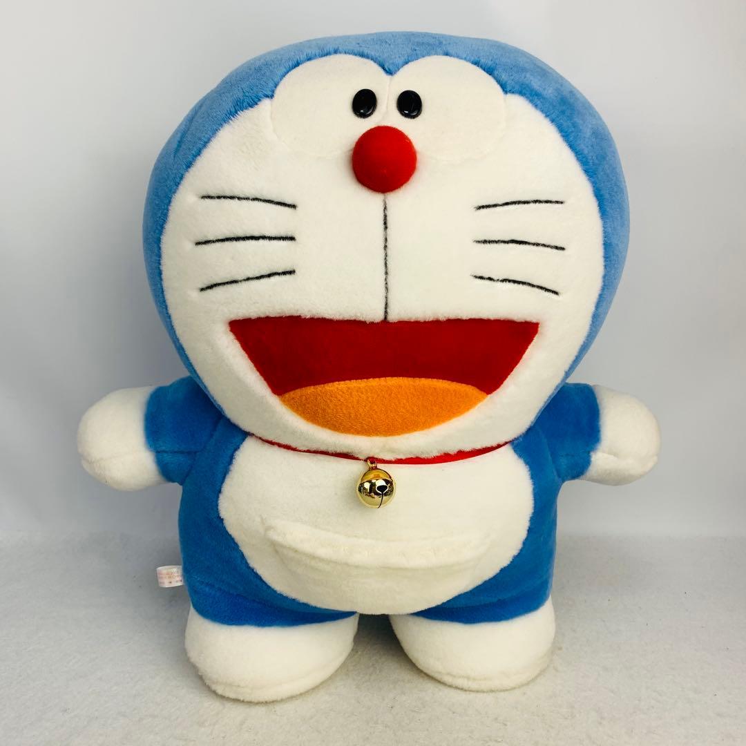 Rare Doraemon stuffed toy (standing) 40cm Bandai 2003 Retro
