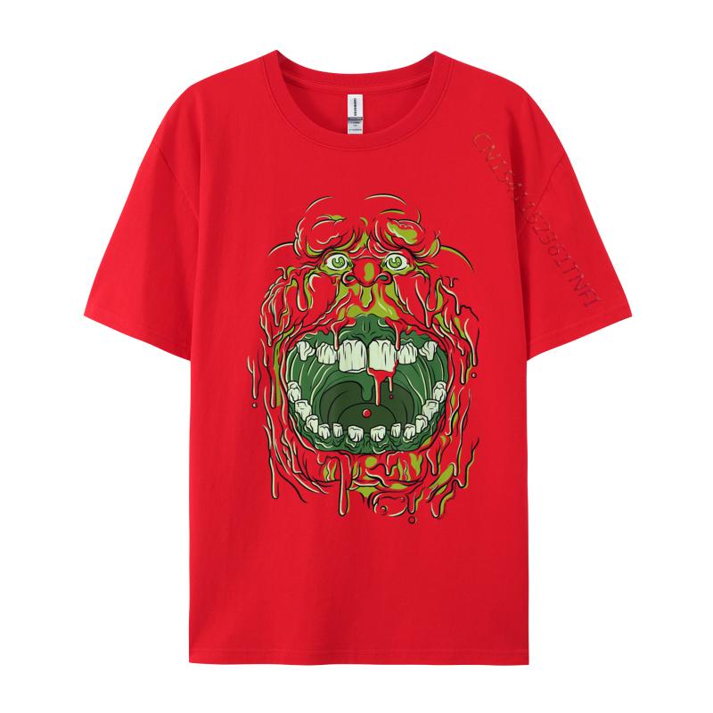 Slimer Face Halloween Costume Casual Tshirts Wholesale Camisa Leisure Cotton Student Luxury Designer T-Shirts