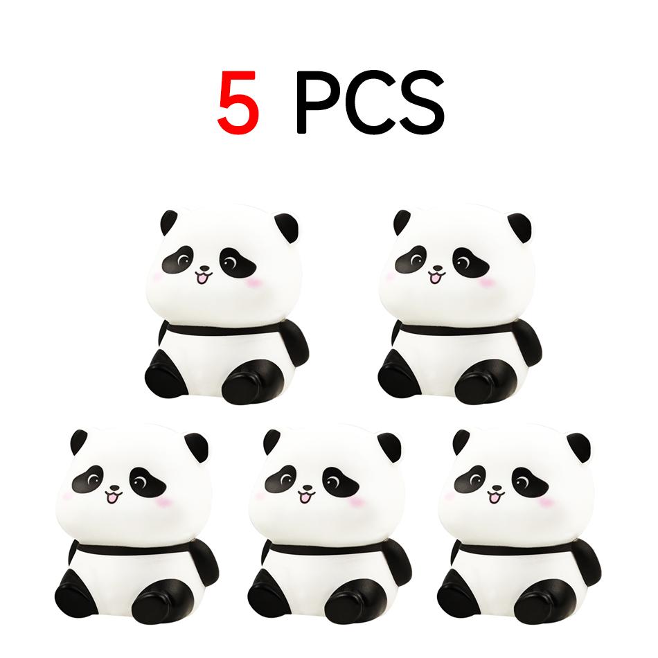 New Panda LED Night Light Living Room Cute Panda Plastic Lamp Bedside Decor Creative Kids Night Light Birthday Gift