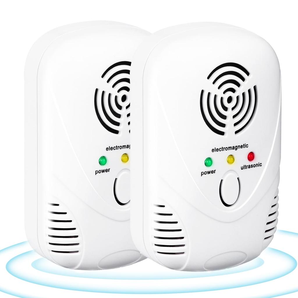 Newly Improved of Powerful Ultrasonic Insect Repellent for Roaches and Repels and Controls Includes Electromagnetic 5 Types of Ultrasonic Pressure and