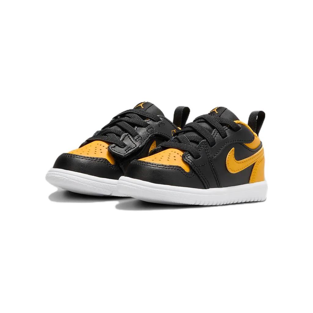 Jordan Air Jordan 1 Abrasion Resistant Low Top Toddler Shoes Black Yellow Infant And Toddler DR9747-072