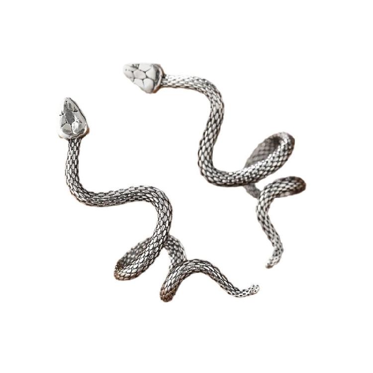 

Hypoallergenically Snake Twist Earrings Alloy Construction Ear Accessories Jewelry Ideal for Sensitive Skin 1 срібний