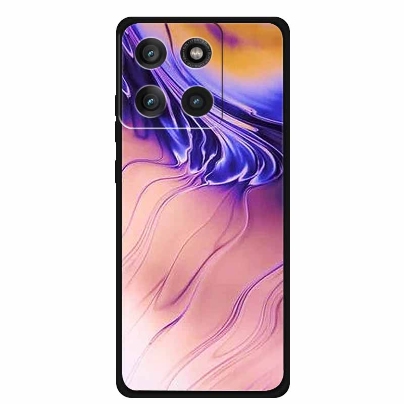 For Moto Edge 60 Pro Case XT2507-1 Coque Multi Colored Marble Pattern Soft Silicon Back Cover for Motorola Edge 60 Pro 5G Bumper