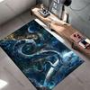 Snake Floating In Cosmic Space Carpet Yoga Living Room Room Decor Children's Crawling Mat Doormat Area Rug Games Mat
