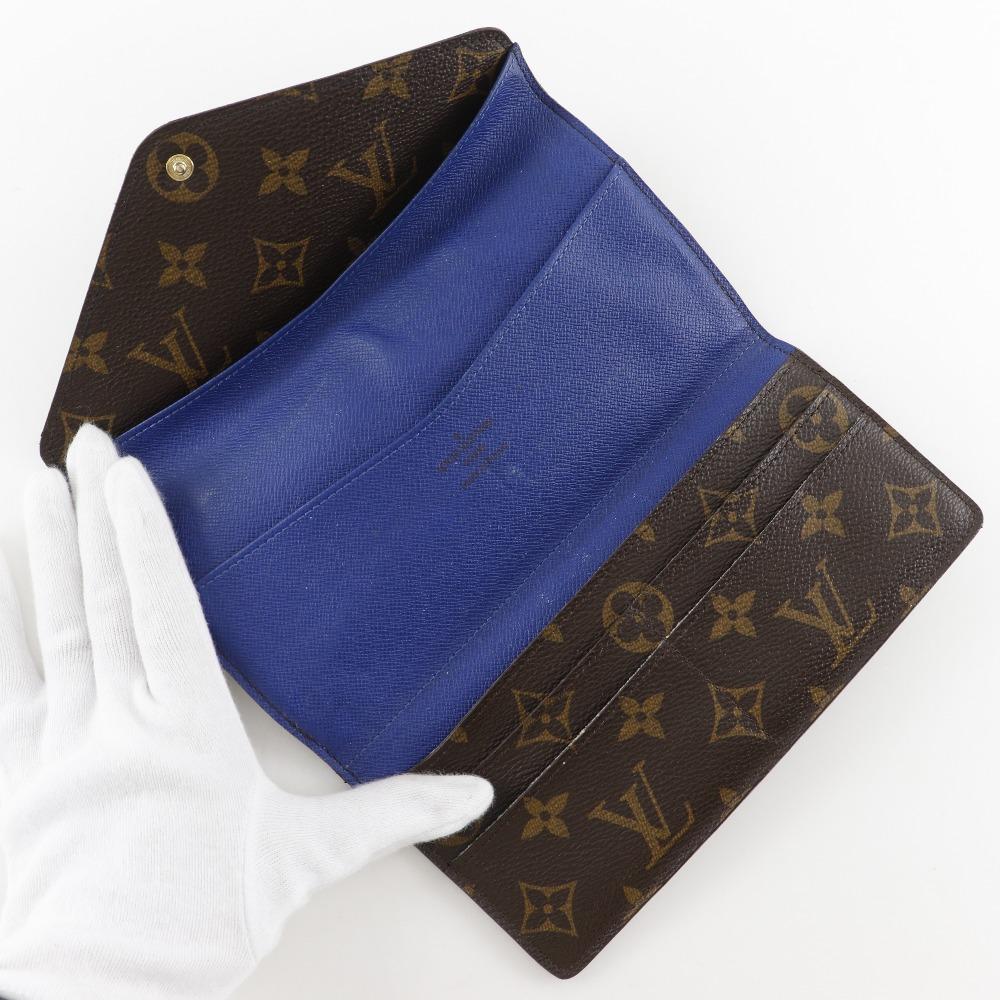 LOUIS VUITTON Portefeiulle Josephine Purse M60164 Three fold Brown Monogram canvas Women Used