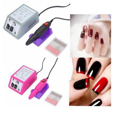 Elektrisches Nagelbohrmaschinen-Set für Acrylnägel, Gel-Kunstpolierer-Sets, schnelle Maniküre und Pediküre