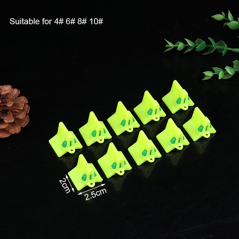 

10Pcs Treble Hook Cover Hook Protectors With Slots Sleeves Fishing Accessory Fishing Out Hook Cover Safety Protect Fishing Hooks S