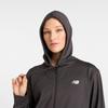 New Balance Light French Terry Jacket Black Size L Women's Full-Zip (AWJ51504) (Black Cement)
