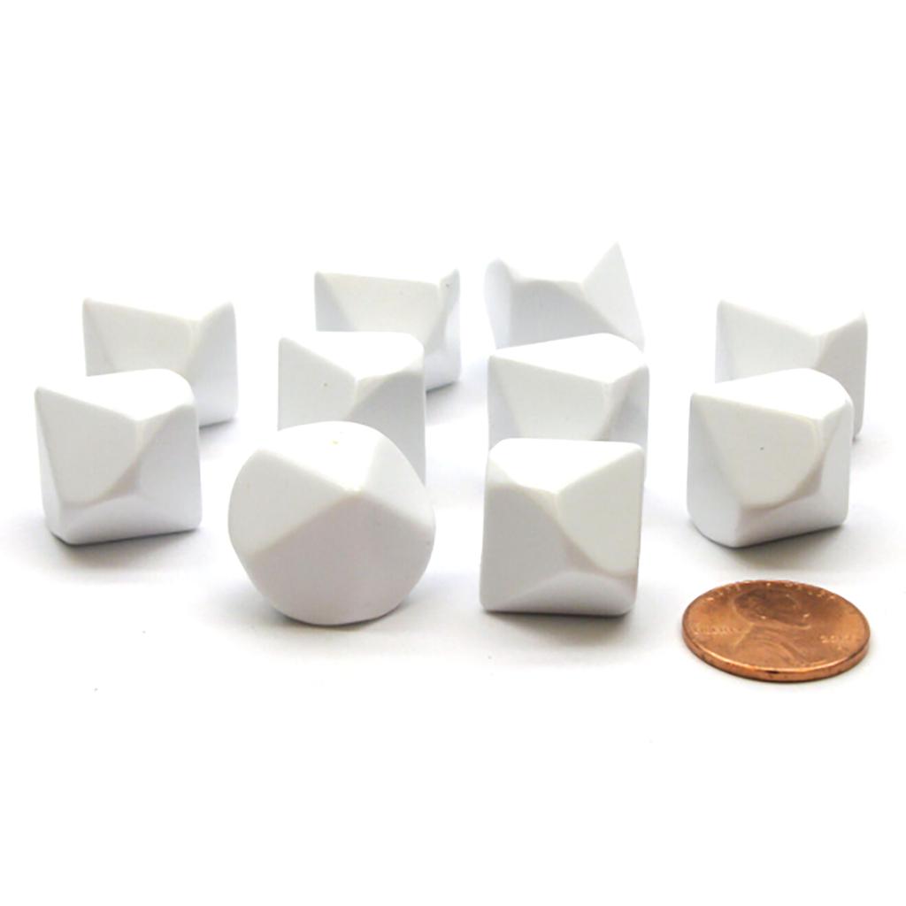 7Pcs/set Plastic Dices Multi-Sided Dices Different Size Blank Polyhedral Dices Kid Educational Toy DIY Board Game Dices