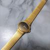 Used Luxury Carl F. Bucherer Gold Dial Ladies Manual Winding Genuine Bracelet
