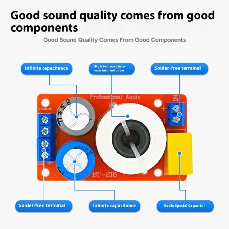 Easy Installation Speaker Frequency Divider With Heat Resistant Magnetic Inductors Low Impedance Capacitors Terminals