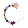 DIY Baby Personalized Name Leaf Pacifier Clips Holder Chain Teething Toys Gifts Wooden Ring Anti-drop Chains Babies