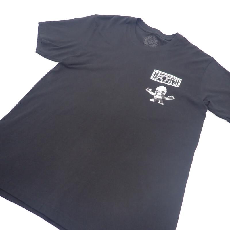 CHROME HEARTS  L Short sleeve T-shirt black cotton mens