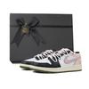 Air Jordan 1 Abrasion Resistant Low Top Vintage Basketball Shoes Unisex Pink 553558-092(Team384-BOX)