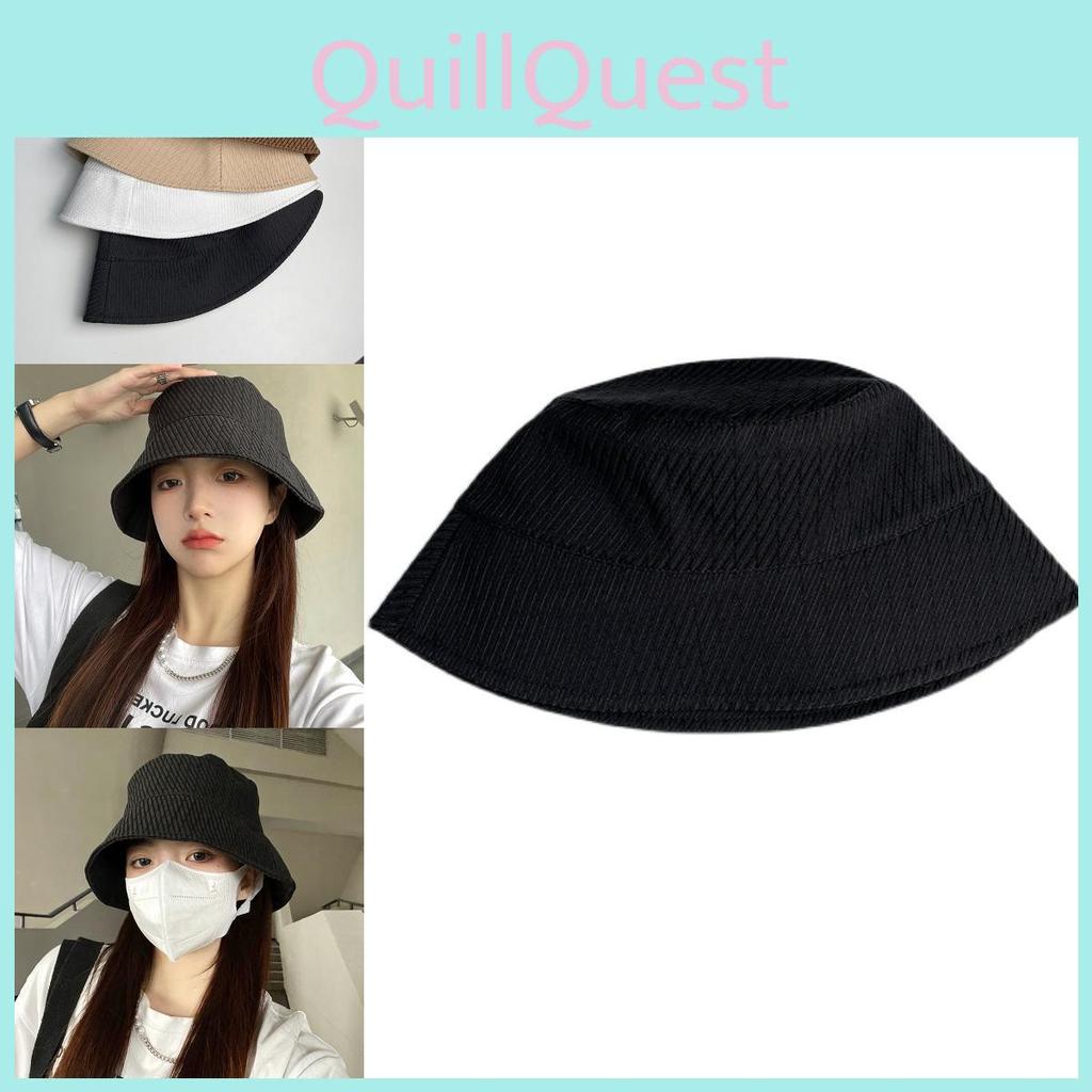 Sun And Breathable Protective Fisherman Hat For Women In Black Stylish