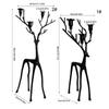 Iron  Deer Candle Stand Multi Functional Table Decoration Holiday Ornaments For Christmas Display