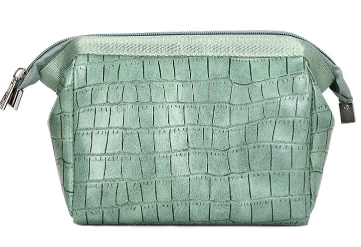 

Pearpark Leather Makeup Cute Cosmetic Storage Pouch with Large and Elegant and Luxurious Design Pouch, Opening, Simple, Beautiful, Design, Portable,