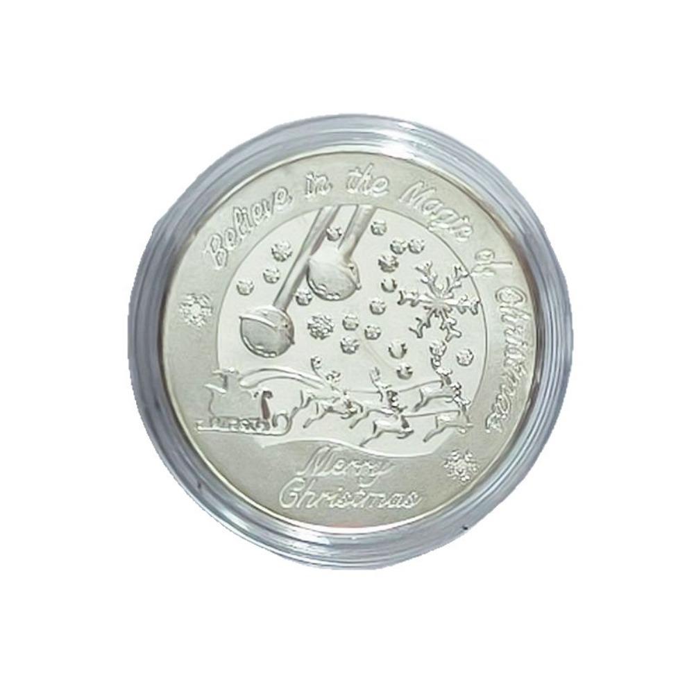 Gedenkmedaillen, Gedenkgoldmünzen des Weihnachtsmanns, Relief-Metallkunsthandwerk, Weihnachtsgeschenke, Strumpffüller