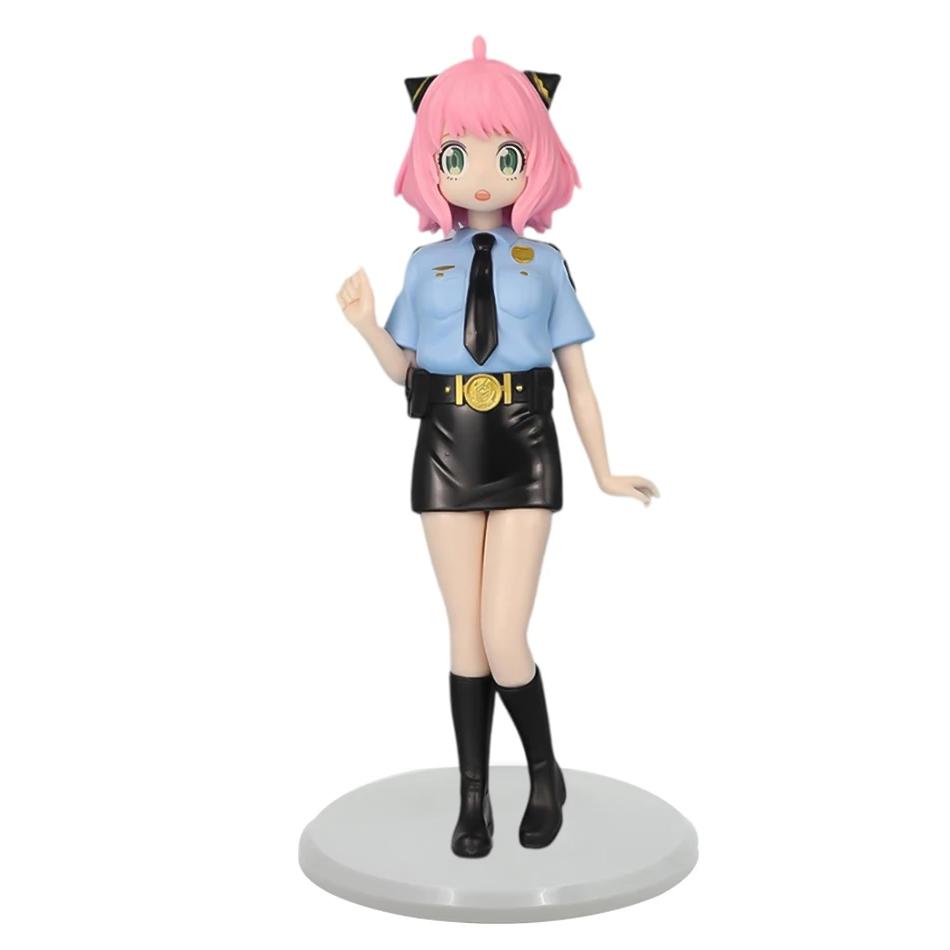 Police Uniform Bunny Girl Ania Handles Spies And Family Comics Anime American Girls Handle PVC Model Animation Accessories