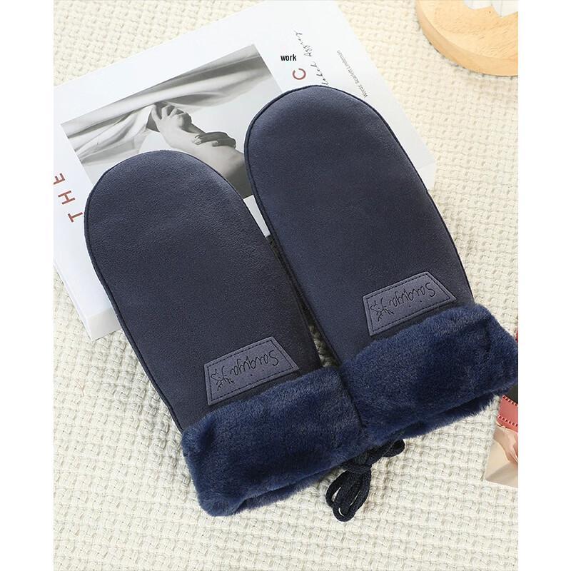 VICTORIA&VERA V9017ST06 Women's Warm Suede Mittens