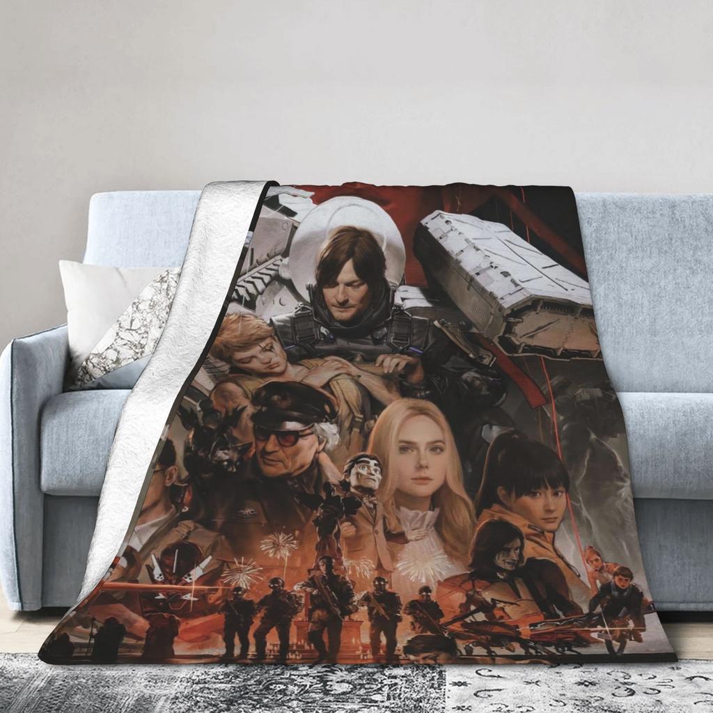 Death Stranding Videójáték Szuperpuha Takaró Fiú Lány Plüss Dobó Takaró Divat Kültéri Flanel Ágytakaró Kanapé Ágytakaró