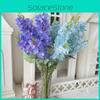 Simulated Consolida Ajacis Fake Flowers For Home And Wedding Green Decor Plant