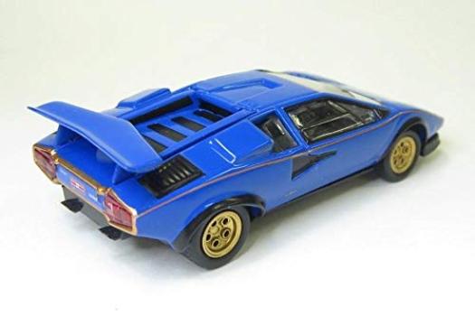 Bunka Original Scale Mini Car Series Lamborghini Countach LP500S Modrý hotový produkt 1/64