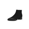 Fashion 2025 New Autumn Women Boots Genuine Leather Women Shoes Pointed Toe Chunky Heel Shoes Modern Ankle Boots Concise Chelsea Boots
