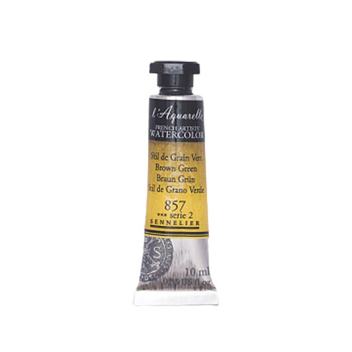 Peinture à l'aquarelle - Sennelier - Tube 10ml S2 - Couleur Brun - Haute qualité - Mixte