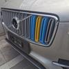 For Volvo XC90 2015- Front Grille Three-color Net Decoration Stripe Network Modified Stickers Center Grille Cover Trim