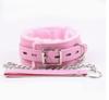 Leather Plush Adult Choker Collar for Women