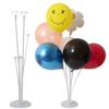 Balloon Column Base with Assorted Shaped Balloons - Aluminum Film & Latex for Decorative Layouts & Floating Crystal Table Displays