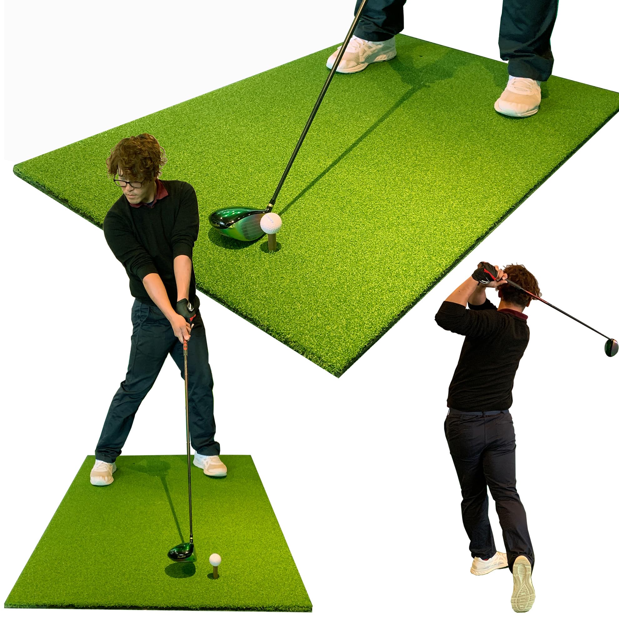 

Коврик для паттера Studio HEAVY PRO RANGE MAT Коврик Pro Range 150 см x 100 см Высокий вес Объем 3-го поколения В комплект входят 2 резиновые ти Набор Коврик для коммерческого гольфа зелёный