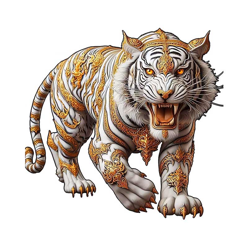 Fierce Tiger Car Sticker Vinyl Decal Waterproof Rear Window Motorcycle Camper Bumper Truck Laptop Decoration X15