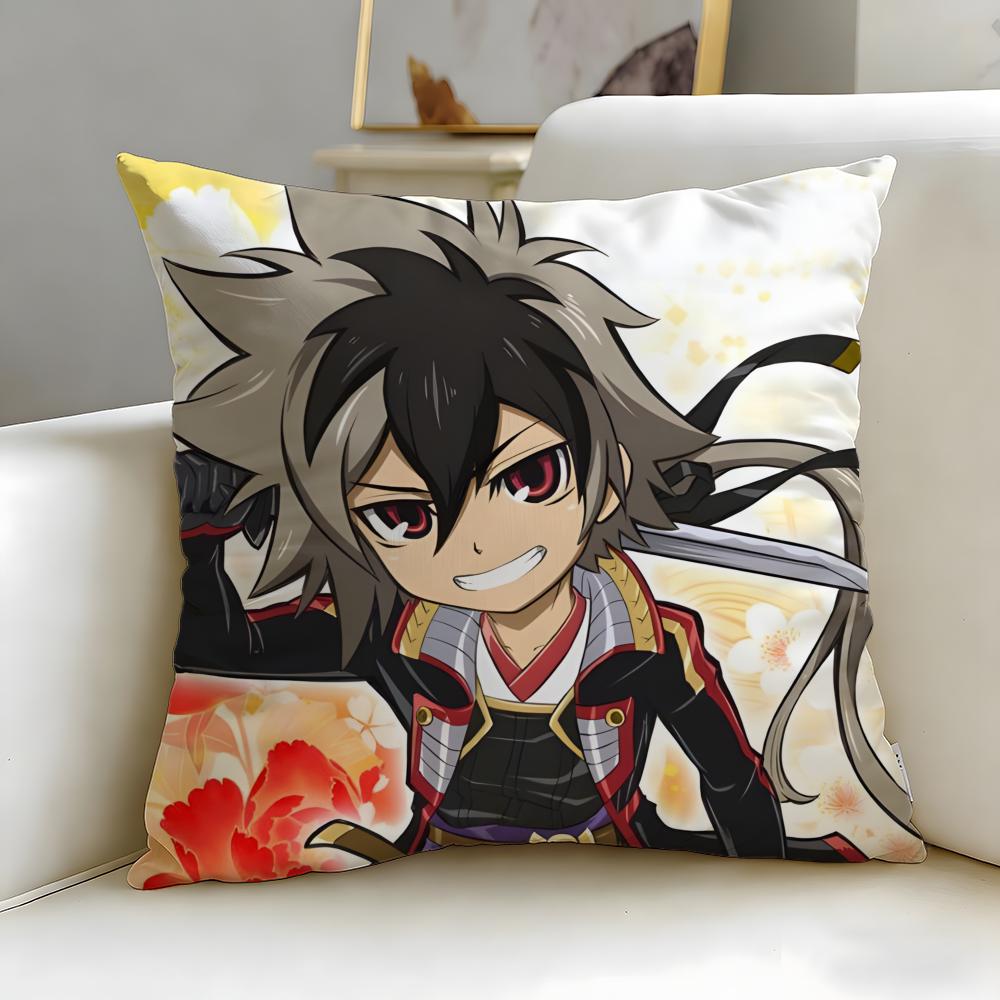 

Anime Nobunaga the Fool Cushion Cover Soft EasyWash Pillow Case Versatile for Couch Bed Travel and Office 30X30cm