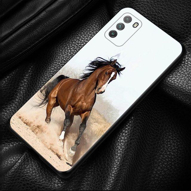 Case For Xiaomi Poco X3 F3 Gt M3 Nfc F1 M3 M4 Pro 5g F3 Gt Cover For Mi 11t 10t Pro 9t 11 Note 10 Lite Civi Shell Running Horses