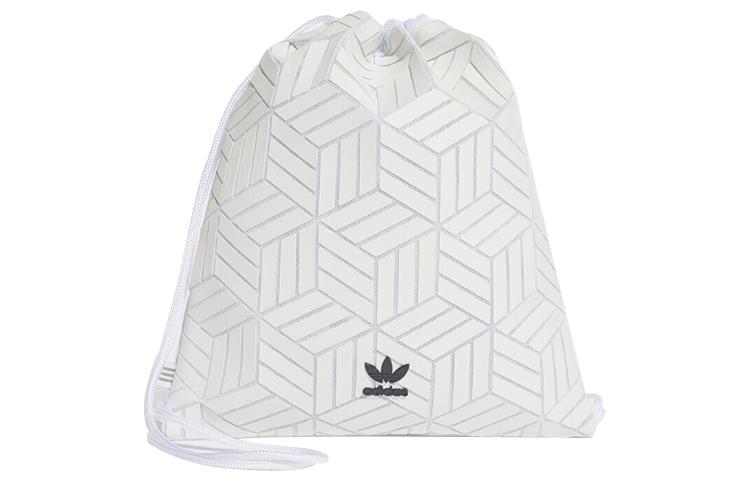 Adidas Originals Fabric Drawstring Bag Backpack Regular Unisex White EK2887