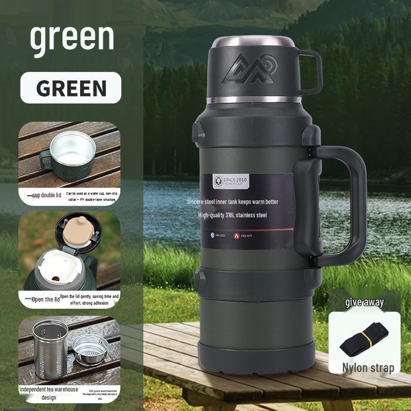 5L Stainless Steel Outdoor Insulated Thermos Kettle for Hot Water