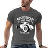 Rusty Bucket Chop Shop  Monochrome TShirt Sporty Casual Quick Dry TShirt