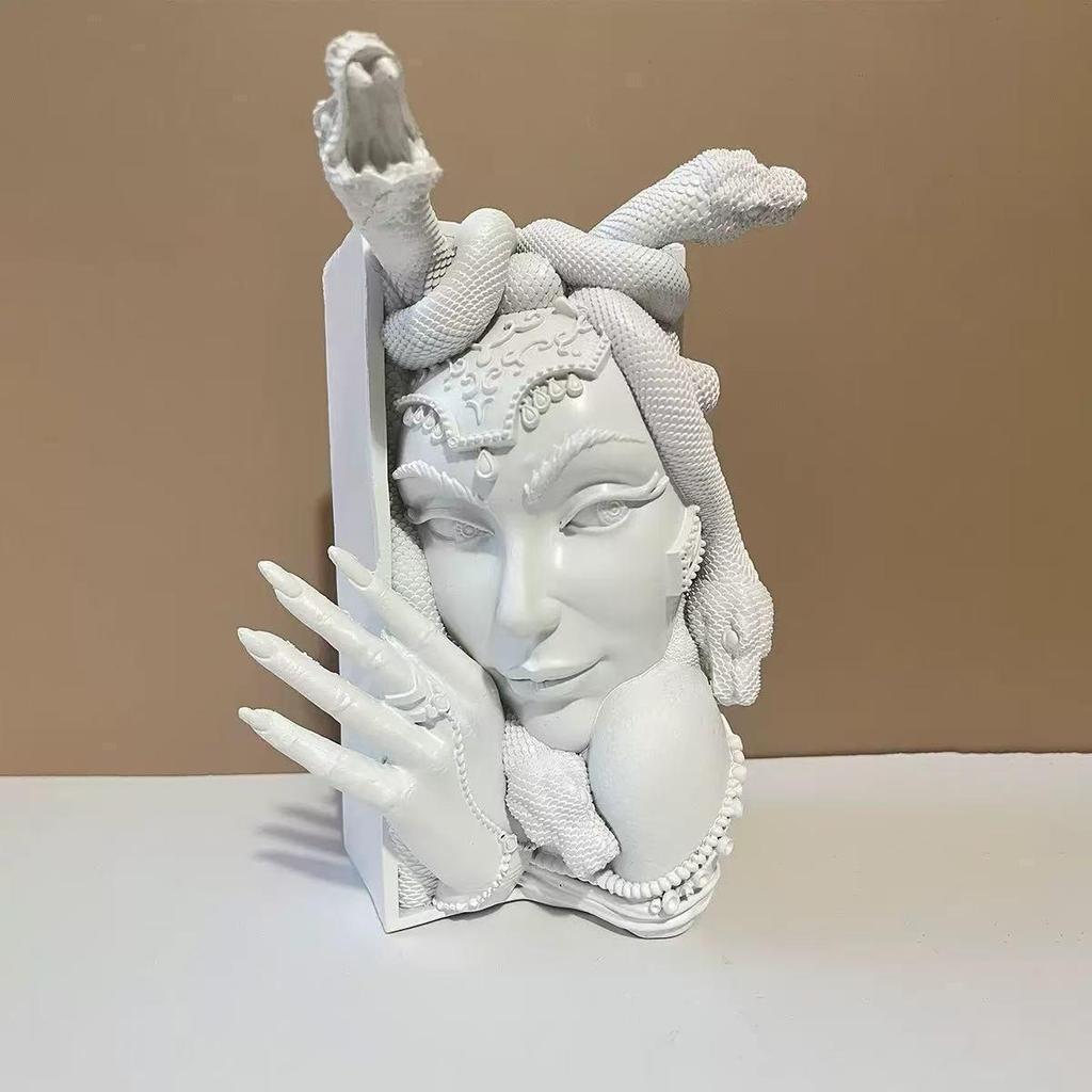 Medusa Fantasy Book Nook Corner Resin Ornament