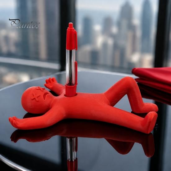 Decorative Pen Holder for Teachers Humorous Human Shape Holder, 3D Printed Fun Pencil Funny Villain Display Creative Stress Relief Desktop Decoration