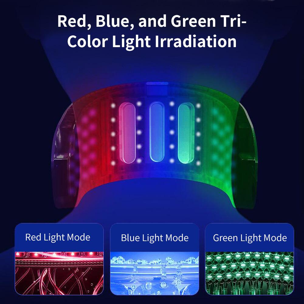 Neck Beauty Device Anti-Aging Whitening Rejuvenation Double Chin Removal Ems Face Lift 3 Color Photon Warm Neck Massager