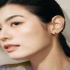 Glimmer Dew White Silver Earrings Teesvw08039M