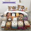 Biancheria da letto con motivo alpaca Decorazione per la casa Regalo di compleanno (1 * copripiumino + 2 * federa, senza nucleo)