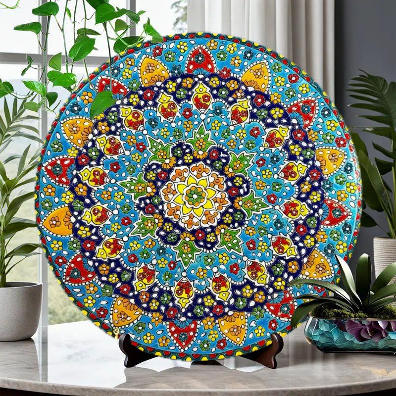 

Европейско-американский стиль Железное искусство Круглая настенная тарелка Декорация 20cm