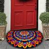 Yousheng Front Door Mat Entrance Half Circle Rug Outside Entry Welcome Mat Doormat with Non Slip Rubber Backing for Front Door Entryway