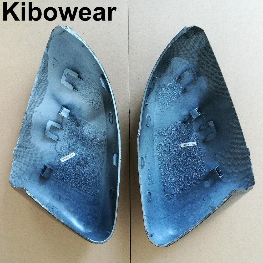 Side Mirror Cover Caps for Volkswagen Polo 6R 6C (Carbon Look) 2010 2011 2012 2013 2014 2016 2017 Door Wing