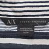 Armani Exchange Border Pattern Long Sleeve Shirt XS White Women Used